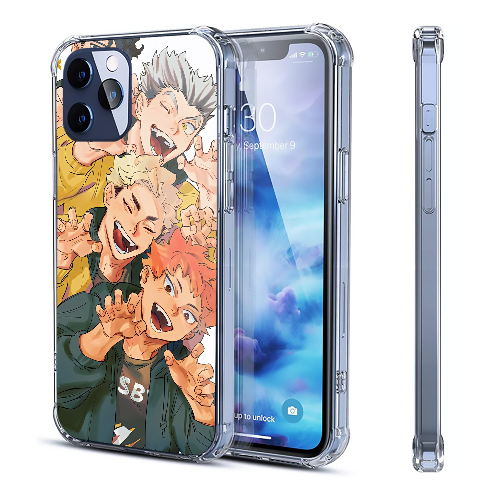 （画像用） ハイキュー!! Haikyu!! 【iPhone 12シリーズ対応】透明スマホケース（クリアソフトケース）